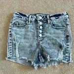 Banjara acid wash blue high rise distressed shorts Size 25 Photo 0