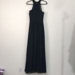 Camille La Vie Black Halter Collar Floor Length Evening Gown Photo 7