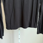 gaze sz M Black Lightweight Knit Long Sleeve Top Cowl Neck facemask Size M Photo 9