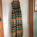 Truth Multicolor Patterned midi dress. Size L Orange Size L Photo 1