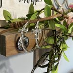 Big Rhinestone Cross Loops Silver Photo 8