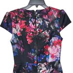 Betsey Johnson  Floral Sheath Dress Cap Sleeve Stretch Lined Women 2 Multicolor‎ Photo 6