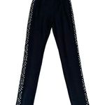 Petticoat Alley Black Studded Athletic Bohemian Women’s Leggings SZ S #1002 Photo 4