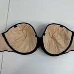 Victoria's Secret Victoria Secret 32DD Biofit Strapless Bra Underwire Satin Lined Cup Black Photo 6