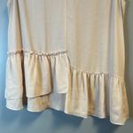 Halogen Tank Pastel Pink Asymmetrical Ruffle Peplum Hem Sleeveless Top Sz M EUC Photo 3