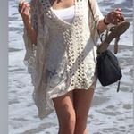 XCVI Crochet Lace Cover Up Tunic Top Small Ivory Cream White  Photo 1