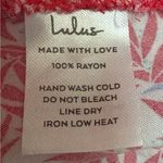 Lulus  Red and White Leaf‎ Print Romper Size Small Photo 5