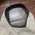 Woven Vegan Leather Black Cream Purse Photo 1