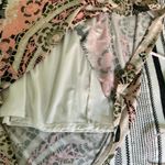 Cato ‎ Cold Shoulder Midi Dress size XL Pink Green Cream Floral Paisley Print Photo 9