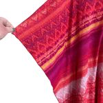 Elan Boutique Women Tunic Top S Bright Colorful Short Kimono Sleeve Boho Hippie 70s Photo 4