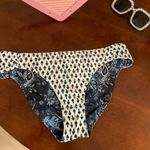 Jessica Simpson Reversible Navy/White Batik Babes 2 in 1 Paisley Bikini Bottom Photo 5