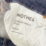 Mother Denim The Looker Ankle Fray Skinny Cigarettes Jeans Girl Crush Blue Wash Size 28 Photo 13