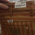 Wrangler  Wanderer 622 High Rise Flare Orange Stripe Festival Jeans NWT Photo 9