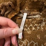 Free People  brown floral long sleeve top size S Photo 7