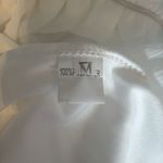 Women’s White Chiffon Long Sleeve Dress Halter Neck Ruffle Hem Size M Size M Photo 8