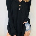 Free People Top We The Free Must Have Henley Waffle Thermal Tunic S Bella Swan Photo 0