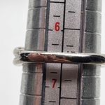 Sun Sterling Silver & White Sapphire Ring (6.5) Photo 6