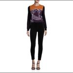 Tory Burch  Black Corduroy Skinny High Waist Pants Photo 7