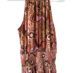 ALC Frank A.L.C Cory Paisley Print Halter Silk Dress Photo 6