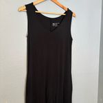 ALBION FIT Albion Yes Please Black Sleeveless Wide Leg Jumpsuit‎ Drop Crotch Photo 4
