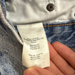 Denim Forum The Marlo High Rise Baggy Jeans in Light Wash 30L Size 29 Blue Photo 4