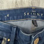 White House | Black Market White‎ House Black Market The Skinny Ankle Jeans Size 6R Snakeskin Trim Photo 3