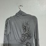 Ariella  Gray Sequins Open Cardigan Sz M Photo 6