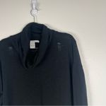 American Rag American Rag Knit Split Back Cowl Neck Pullover Black Sz S Photo 3