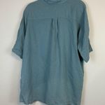 Free People | Dusty Blue Button Front 100% Cotton Bohemian Shirt Size XS Photo 5