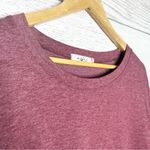 Mauve Oversized Long Sleeve Cotton Blend Casual Top Sweatshirt Size Small Pink Photo 3