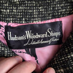 1950s Vintage Black Pink Retro Tweed Mid Photo 4