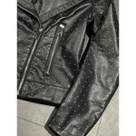 Women's New York & Company Black Faux Leather Jacket Size‎ Small 200 Photo 2