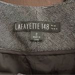 Lafayette 148 New York Lined black tweed career menswear Pants Sz 2 in EUC Gray Photo 2