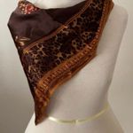Talbots silk square scarf Top Wrap cheetah leopard crown Photo 0