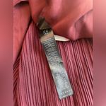 Topshop  Plisse Straight Midi Skirt Maroon Burgundy size 6 Photo 10