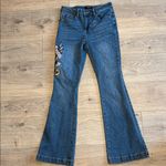 Ed Hardy  Vintage Y2K Flare Jeans  Embroidery Size 28 Photo 1