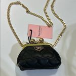 Juicy Couture  Black and Gold Mini Bag with Quilted Design Photo 1