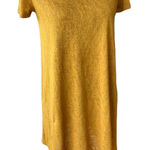 Forever 21 Womens Dress Size Medium Mustard Yellow Sweater Short Sleeves Photo 0