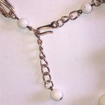 Germany Elegant White and Light Gold Tone Women's Vintage Necklace Photo 3