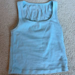 American Eagle Light Blue  Ribbed Tank  Photo 0