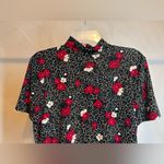 Kathy Ireland  Women Pullover Short Sleeve Floral Design Blouse,Made In USA|Sz:M Photo 11