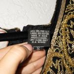 Lisa Kane Fantasy by Black and Gold Fully Beaded Silk Maxi Dress Size Small Photo 7