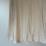 Karen Scott  Cream Long Sleeve Shirt 3/4 buttons Photo 4