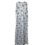 Vintage Figurfit Midi Nightgown Size S Purple White Floral Sleeveless Crochet Photo 1