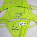 Aila Blue New Set! Free People x  lime green‎ bikini, top size S, Bottom size M Photo 9