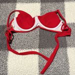 None Women’s Red Underwire Bikini Top Size Small Photo 4