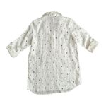 For Cynthia 100% Linen Nautical Beachwear Ivory Size Small Photo 3