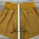 Madewell  High Rise Lined Running Shorts Brown Mustard Size‎ Small Photo 7