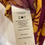 LuLaRoe ✨ Purple & Gold Floral Azure A-line skirt Photo 4