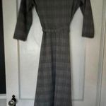 NWOT Chic MSK Plaid Maxi Dress with Belt size Small Gray Photo 4